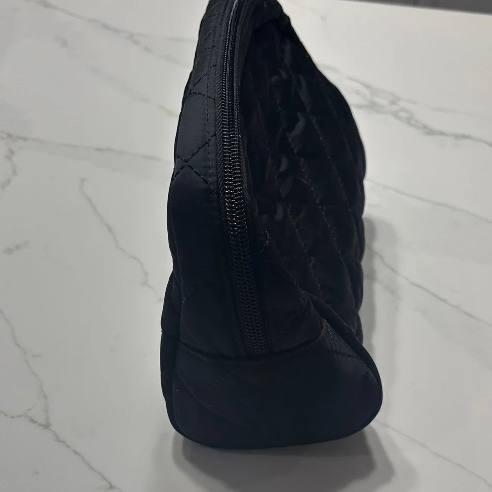 PINK Victoria's Secret Quilted Black Cosmetic Case